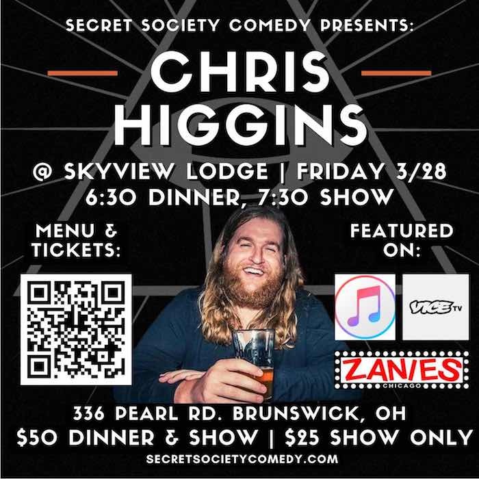 Chris Higgins | Secret Society Comedy In Brunswick